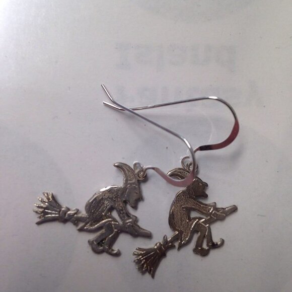 Sterling Silver Witch Earrings - Picture 14 of 15